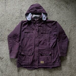 C. E. SCHMIDT WORKWEAR Purple Canvas Jacket Coat